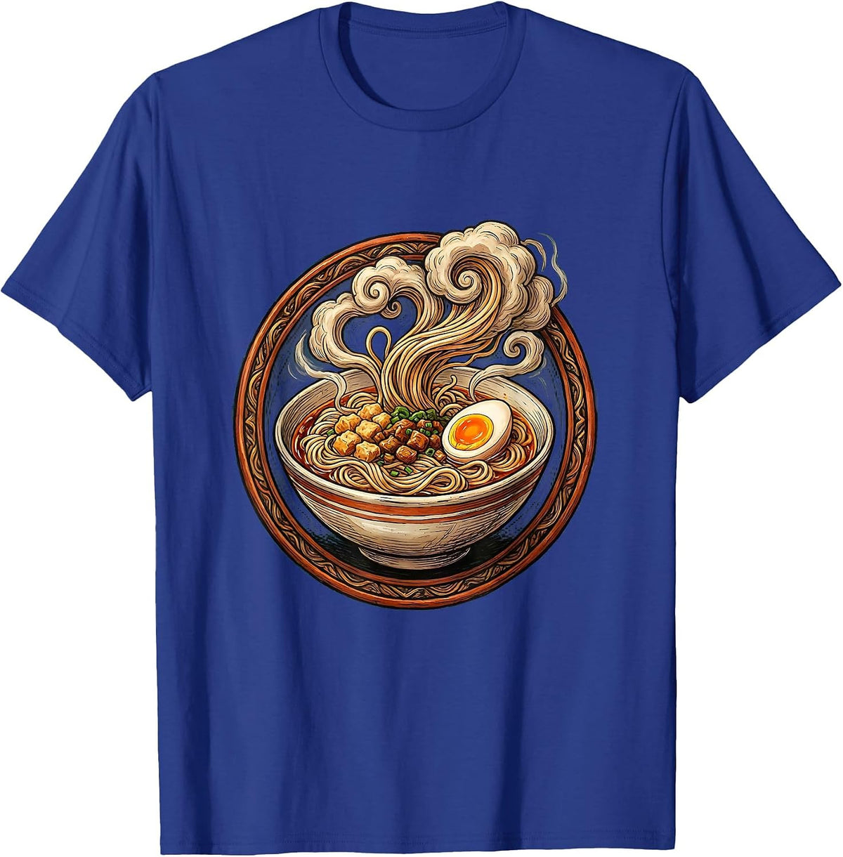 Men's Homebody Ramen Bowl Steaming Noodles Graphic T-Shirt - Royal Blue