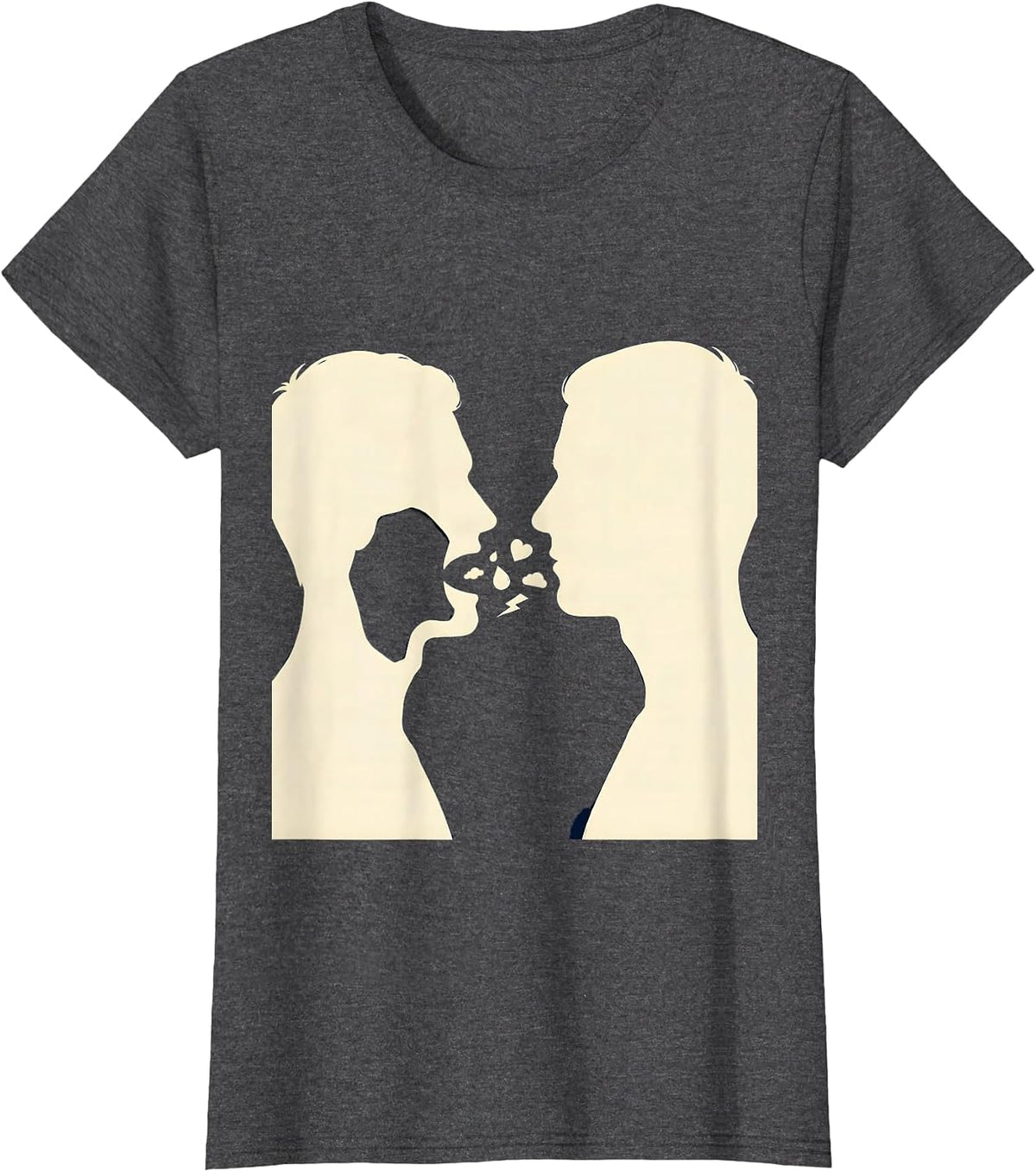 Women's Facing Emotions Mental Health Counselor Therapist Awareness T-Shirt - Dark Heather Grey