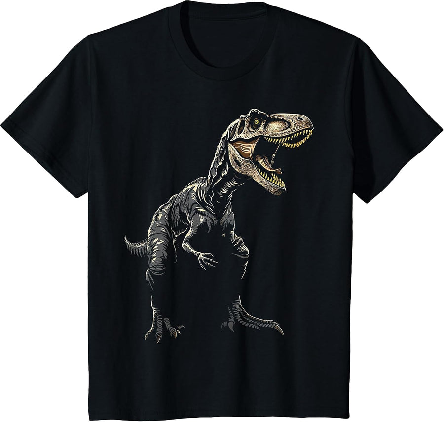 Allosaurus Dinosaur Graphic Art Allosaurus T-Shirt - Black
