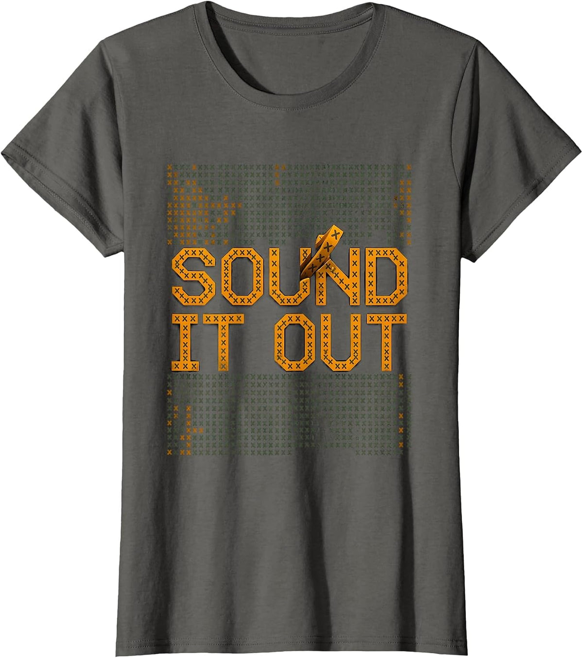Women's Sound It Out Dyslexia Teacher Therapist SPED Humor T-Shirt - Asphalt Grey