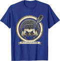 I’m A Little On Edge Emblem Funny Hedgehog Squirrel Lover T-Shirt - Royal Blue