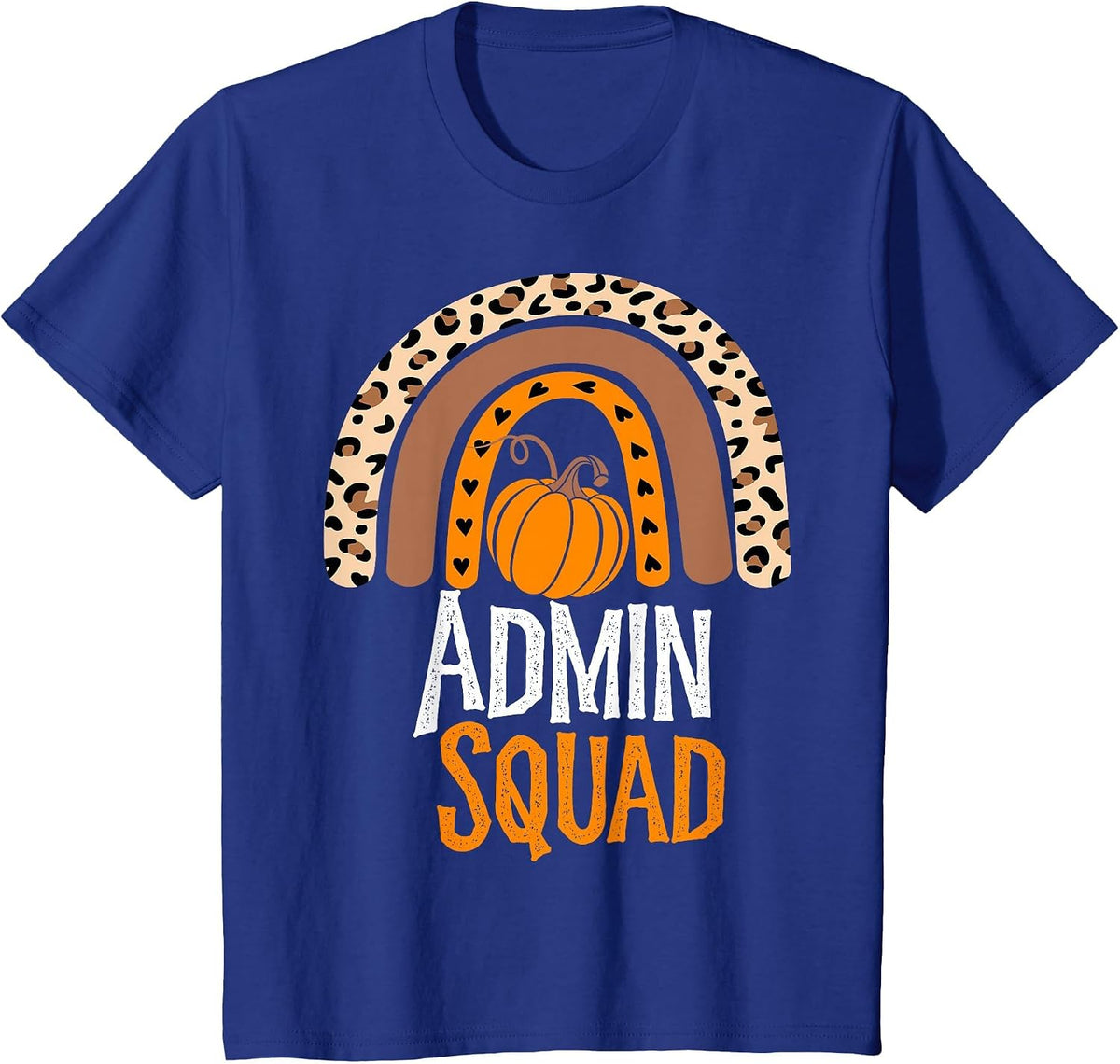 Thanksgiving Party School Matching Admin Squad Team Fall T-Shirt - Royal Blue