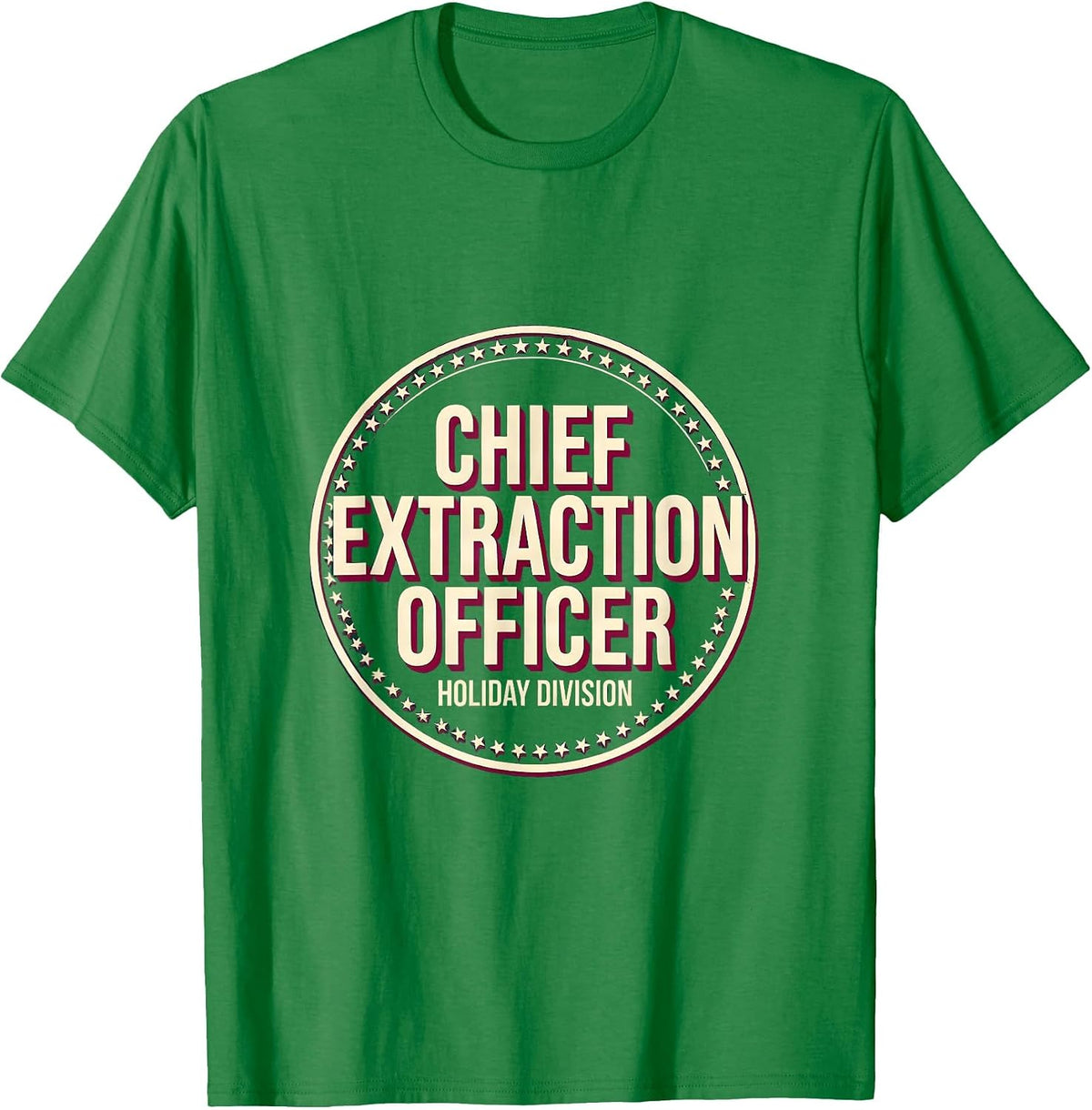 Men's Chief Extraction Officer, Holiday Division Esthetician T-Shirt - Kelly Green