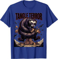 Tangle Terror Cartoon Ferret Lover Gift Ferret Owner Humor T-Shirt - Royal Blue