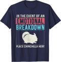 in The Event of an Emotional Breakdown - Chinchilla Lover T-Shirt - Navy Blue