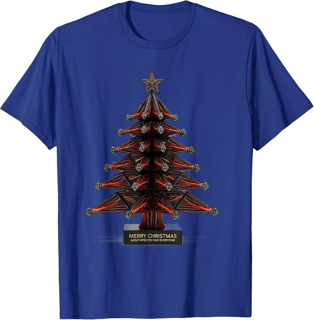 Men's Merry Christmas Mouthpieces For Everyone Respiratory T-Shirt - Royal Blue