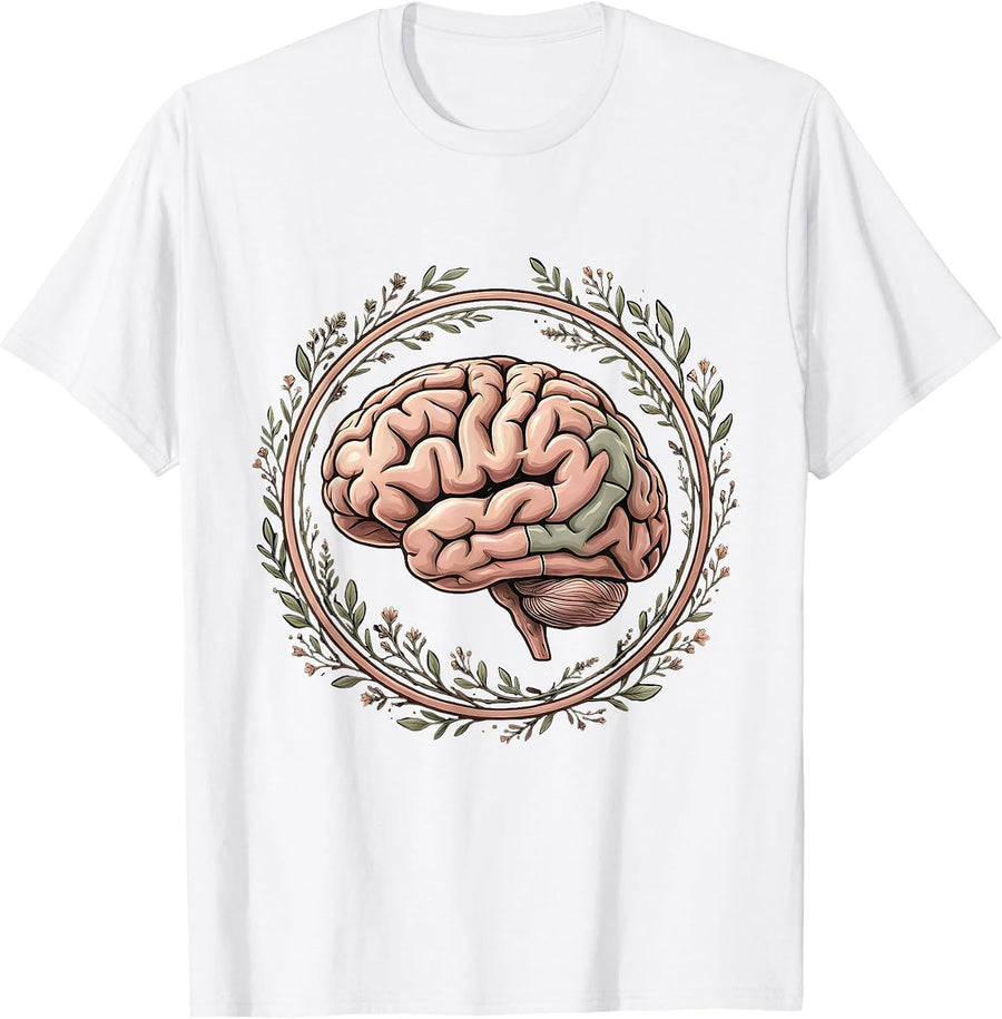 Men's Sped Teacher Brain Puzzle Piece Illustration T-Shirt - White