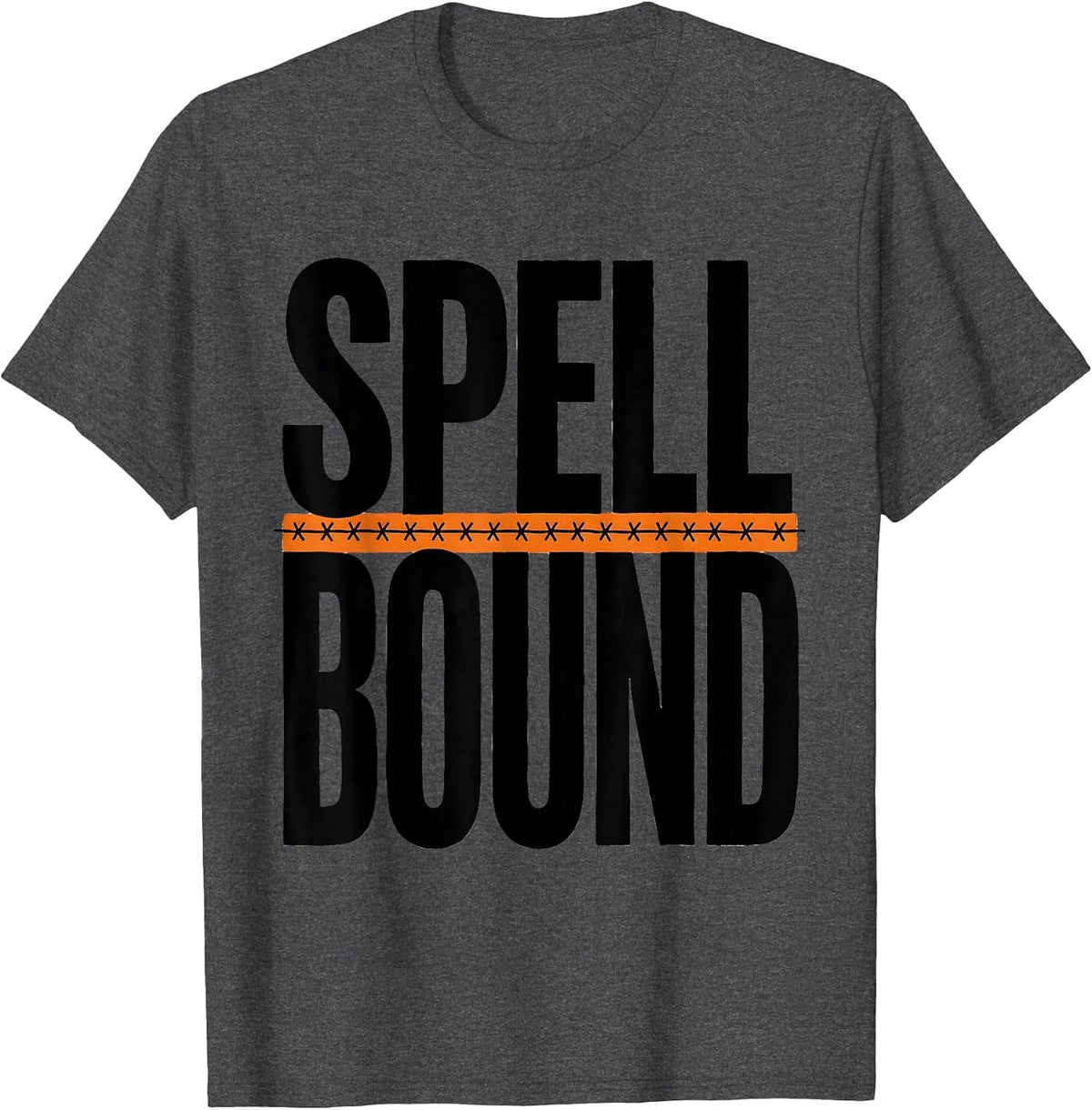 Men's Spell-Bound Whimsical Teacher Pumpkin Fall In Love T-Shirt - Dark Heather Grey