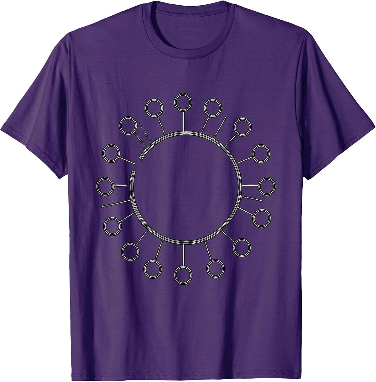 Circle Connection Funny Mental Health Counselor Humor T-Shirt - Purple