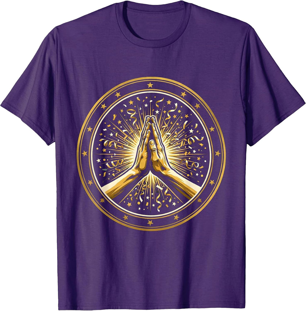 Sped Teacher High Five Celebration Graphic T-Shirt - Purple