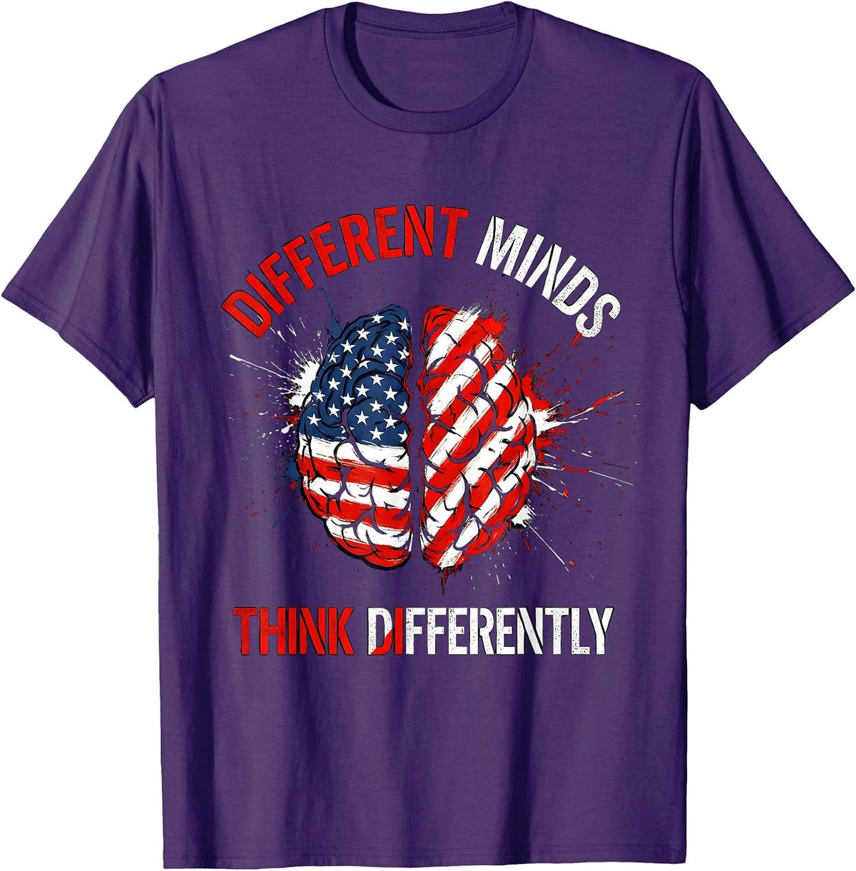 Different Minds Think Differently Special Ed Teacher T-Shirt - Purple