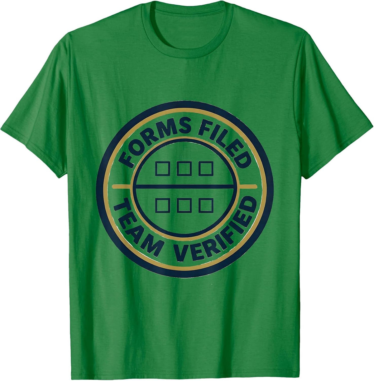 Men's Forms Filed Team Verified Special Education Teacher Squad T-Shirt - Kelly Green