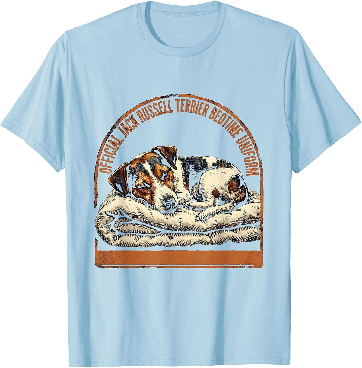 Men's Official Jack Russell Terrier Bedtime Uniform Dog Lover T-Shirt - Baby Blue