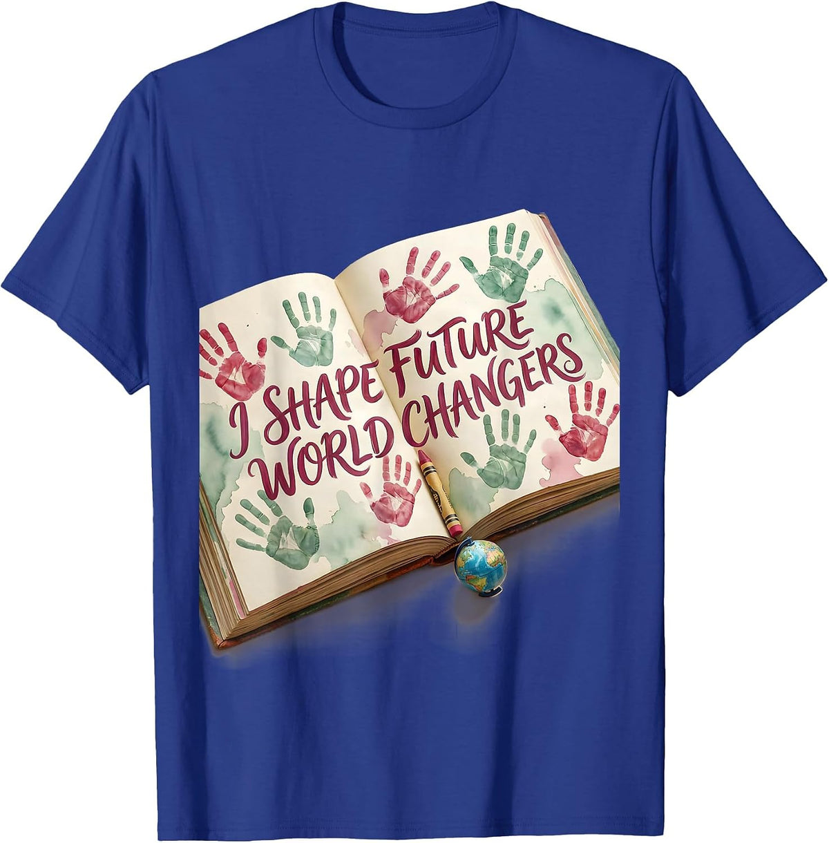 Men's I Shape Future World Changers PreK Teacher T-Shirt - Royal Blue