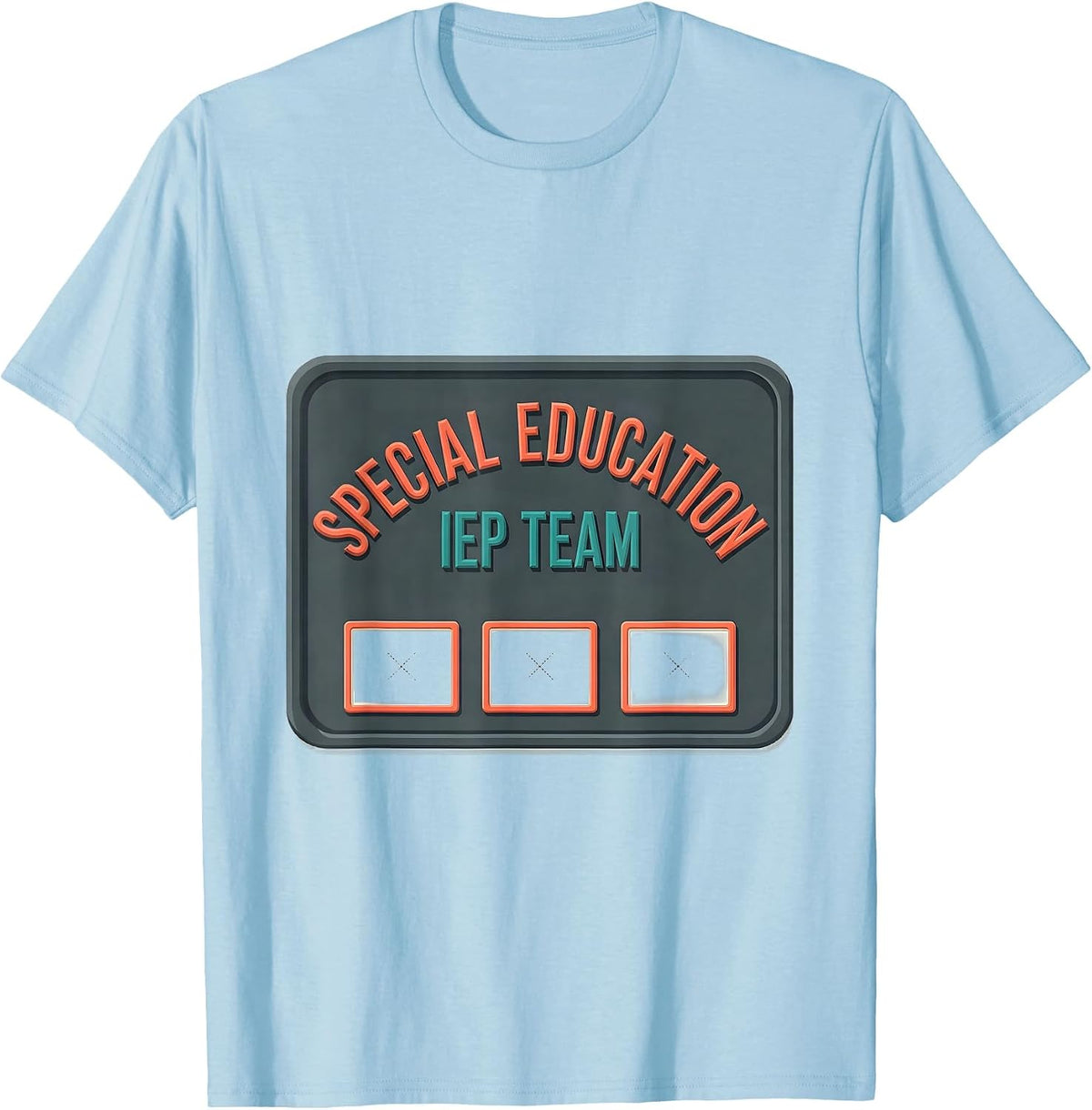 Men's Special Education IEP Team Retro Dream Team SPED Teacher T-Shirt - Baby Blue