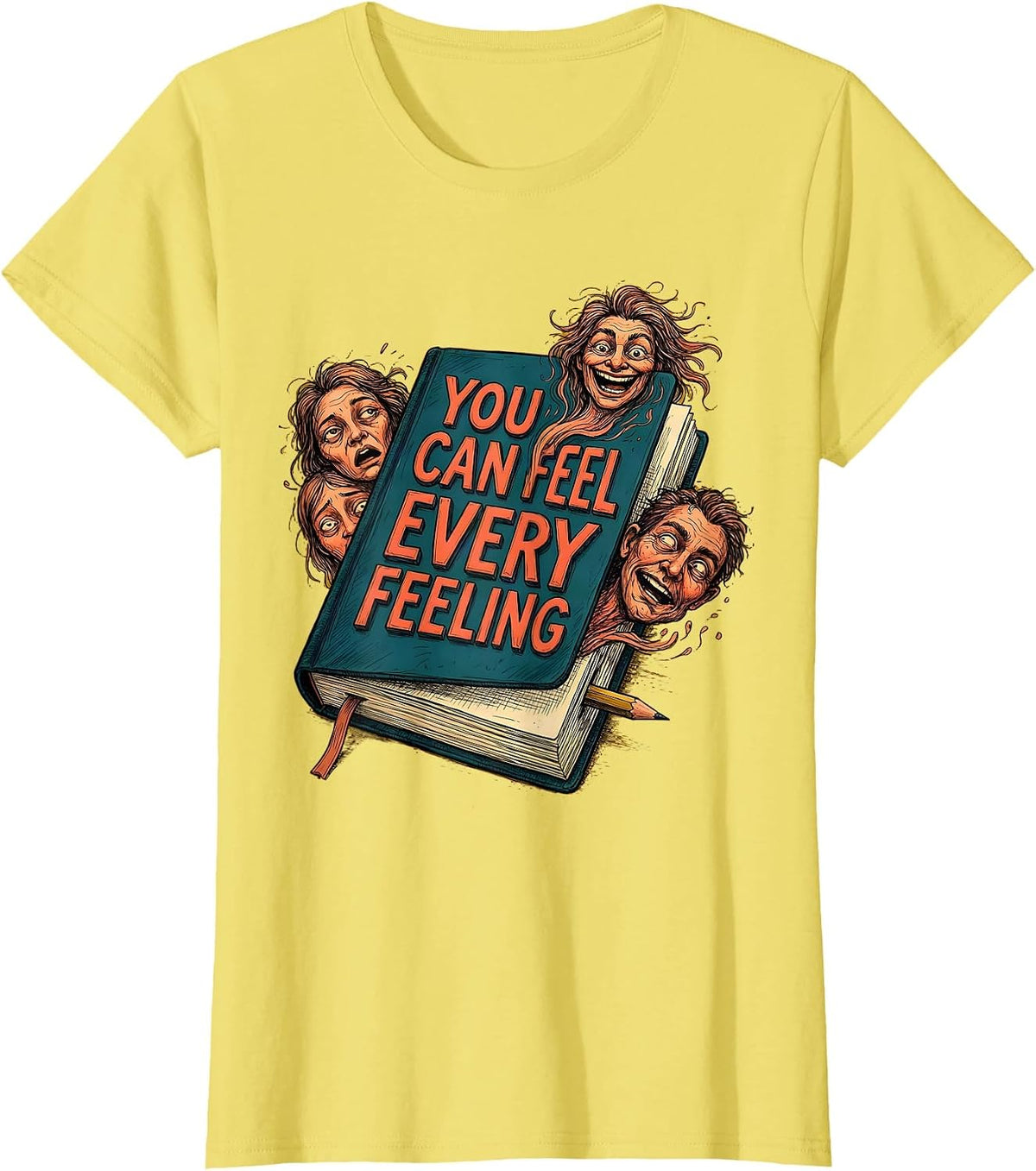You Can Feel Every Feeling Funny Mental Health Counselor T-Shirt - Lemon Yellow