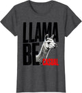 Women's Llama Be Casual Funny Llama Alpaca Squad Humor Casual Wear T-Shirt - Dark Heather Grey