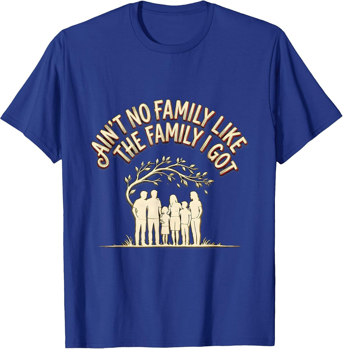 Ain't No Family Like The Family I Got Funny Family Reunion T-Shirt - Royal Blue