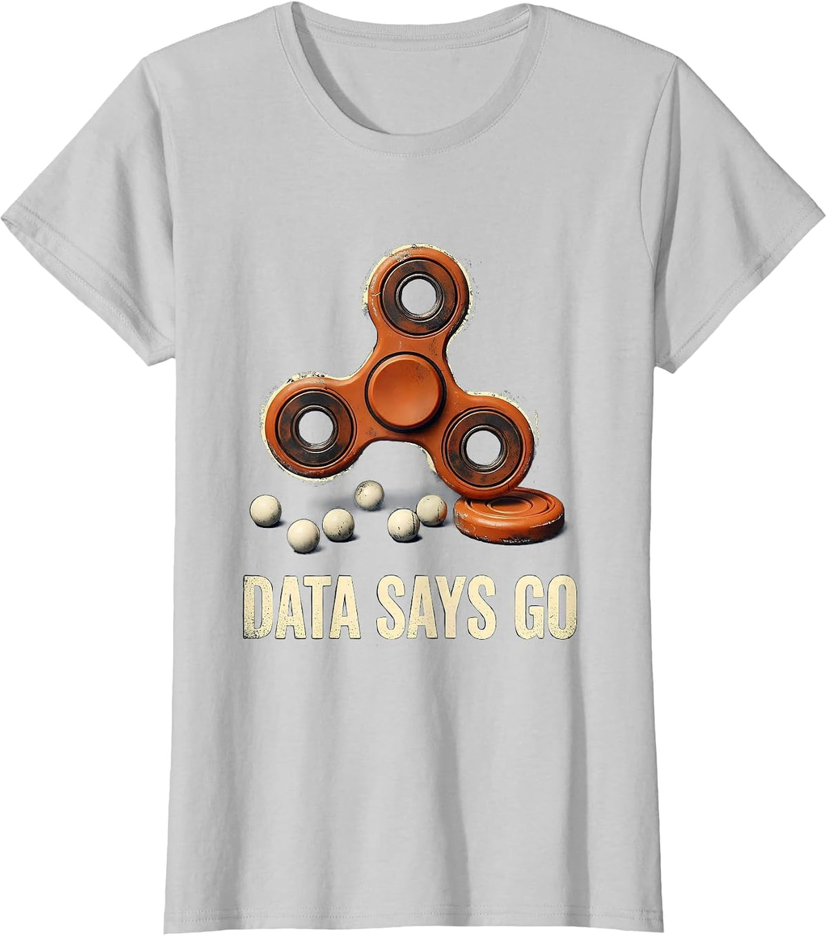 Data Says Go Funny Special Education Teacher SPED Support T-Shirt - Silver Grey
