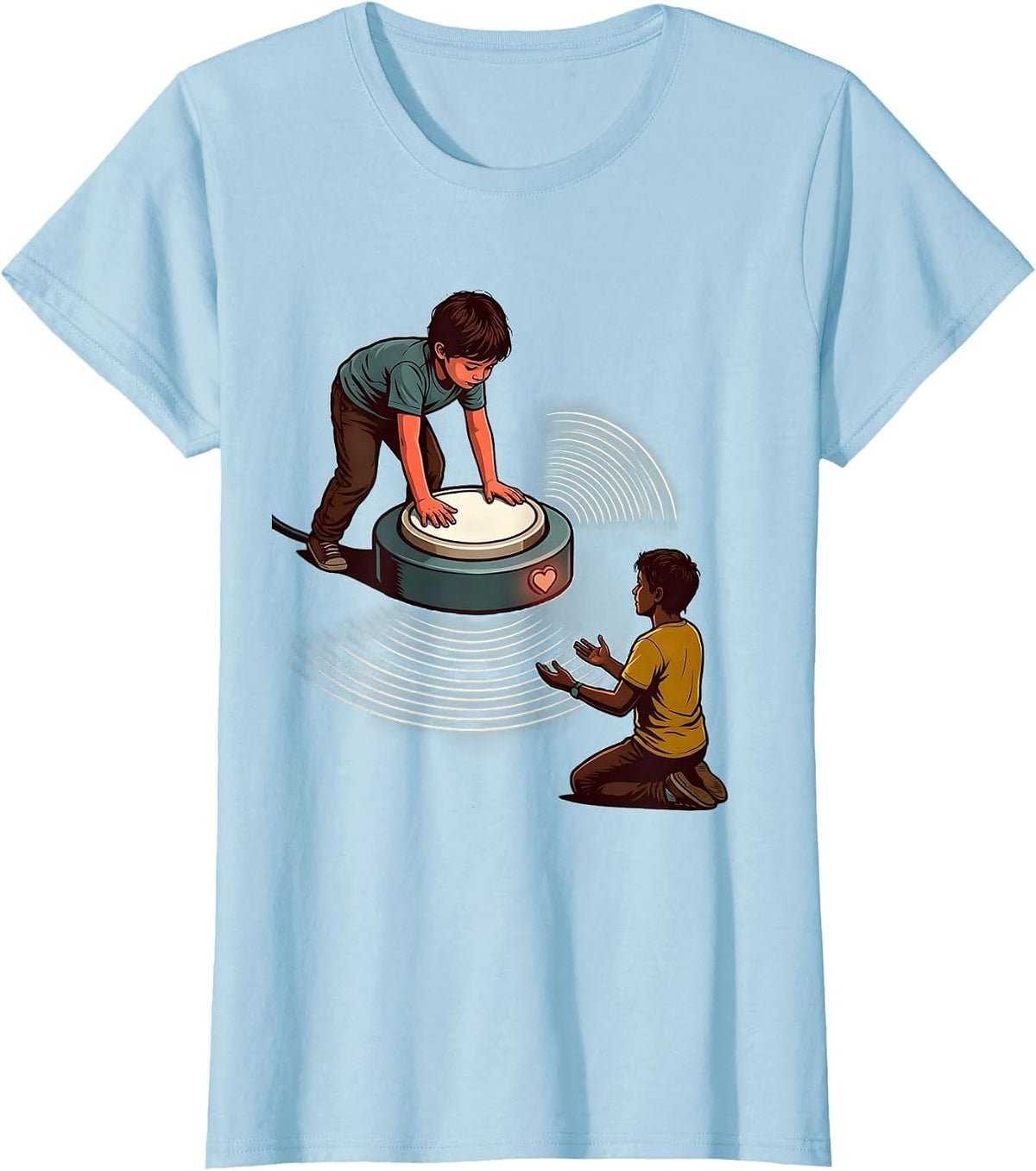 Communication Switch AAC SLP SPED Teacher Resource T-Shirt - Baby Blue