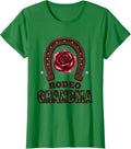 Women's Rodeo Grandma Cowgirl Glam Birthday Party Family Matching T-Shirt - Kelly Green
