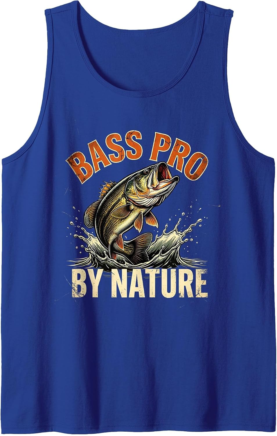 Bass Pro By Nature Fishing Design for Men Tank Top - Royal Blue