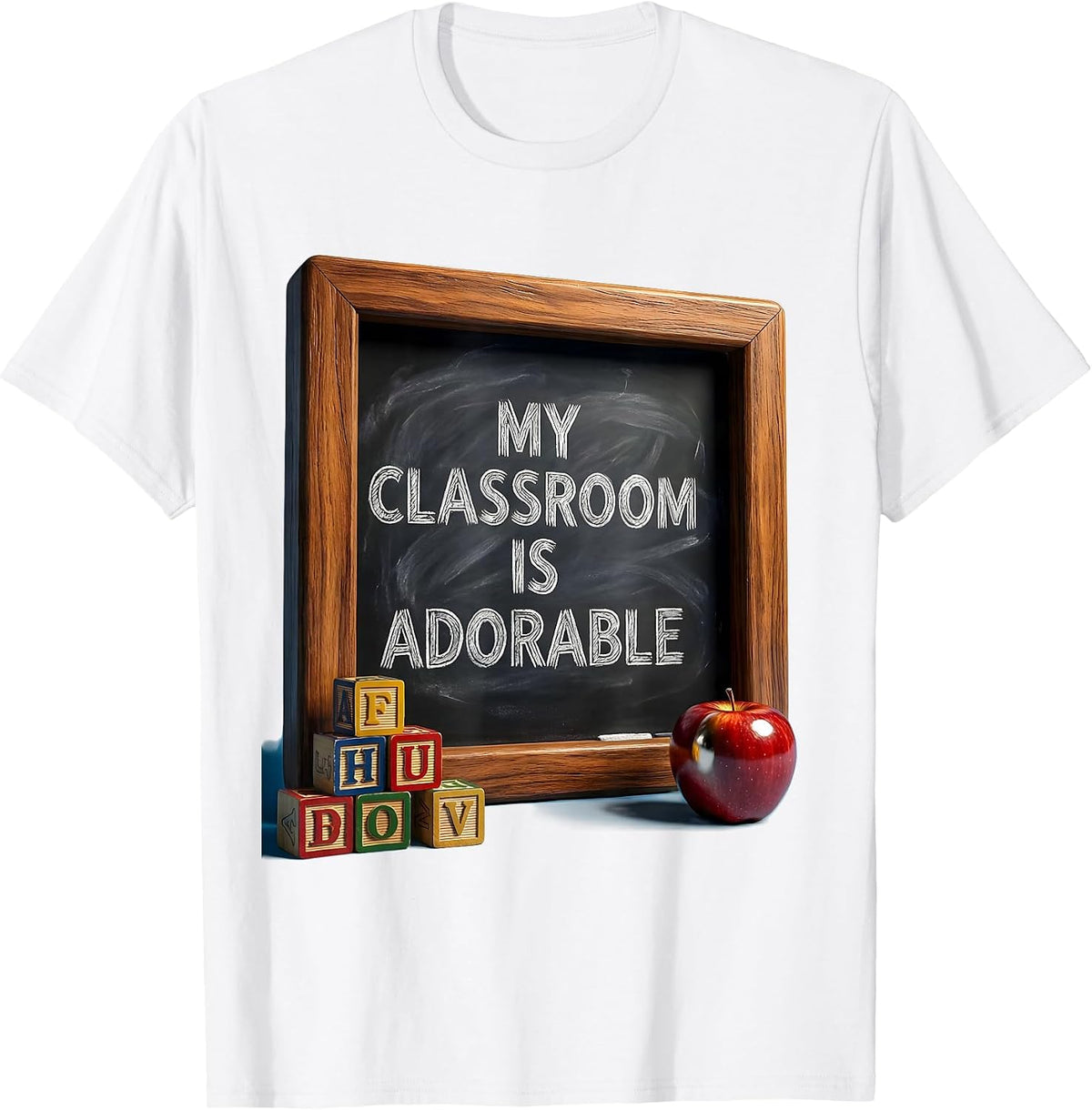Men's My Classroom Is Adorable Preschool Teacher Design T-Shirt - White