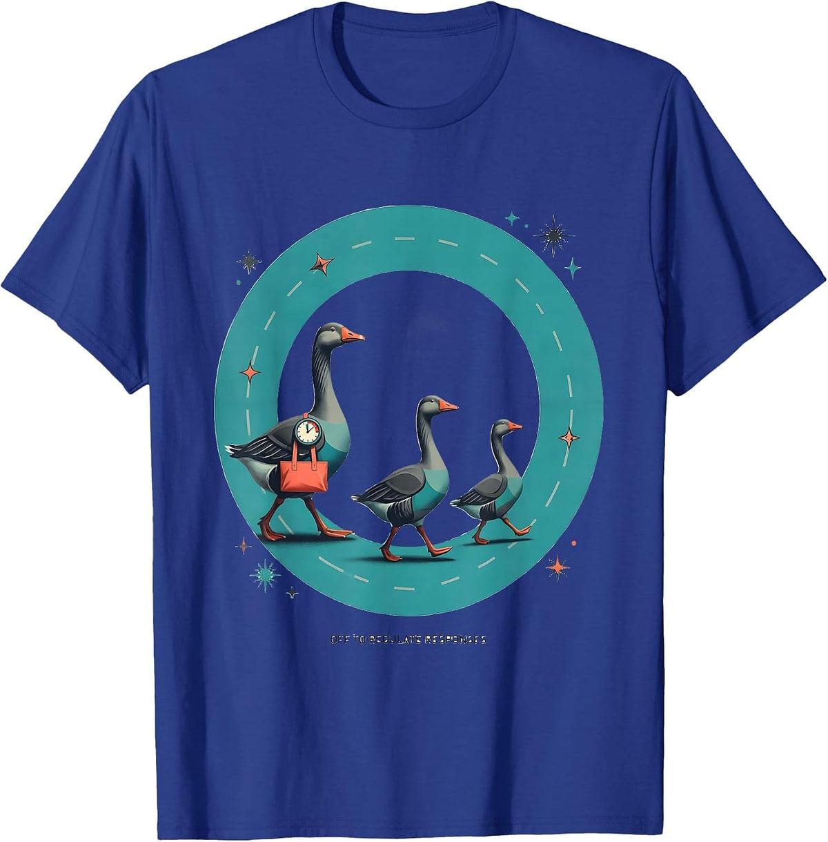Off To Regulate Responses Funny Mental Health Counselor T-Shirt - Royal Blue