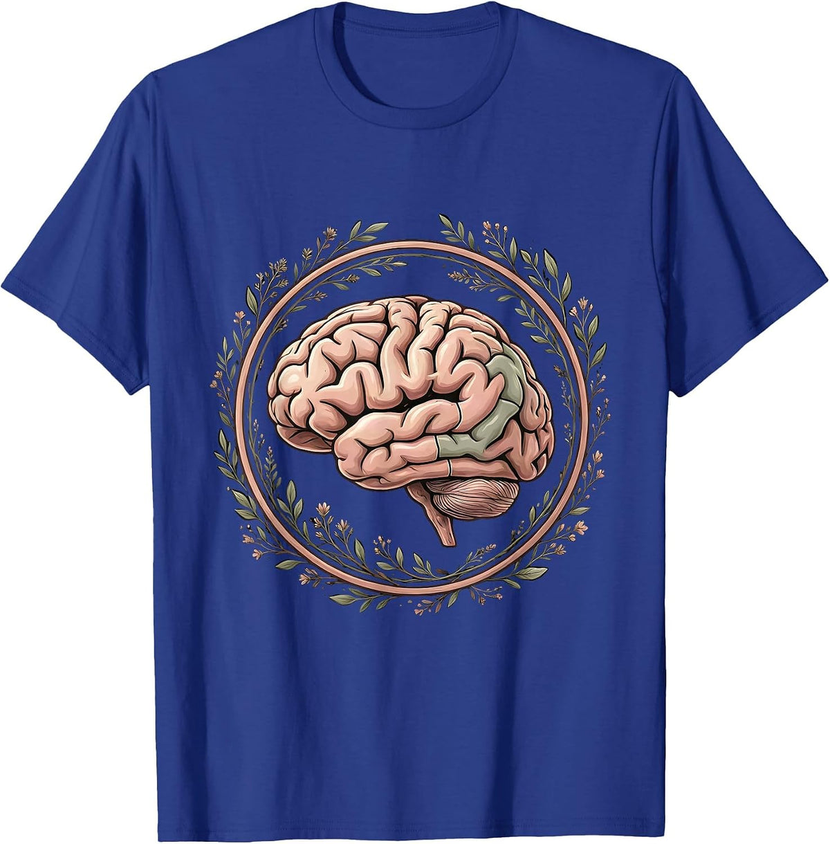 Men's Sped Teacher Brain Puzzle Piece Illustration T-Shirt - Royal Blue