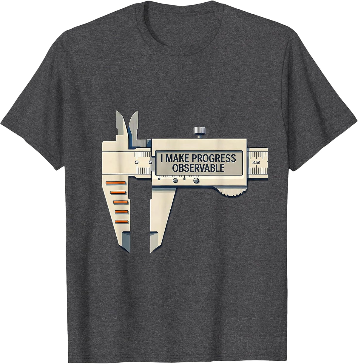 I Make Progress Observable Special Education Teacher SPED T-Shirt - Dark Heather Grey