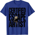 Certified Escape Artist Ferret Lover Funny Gift T-Shirt - Royal Blue
