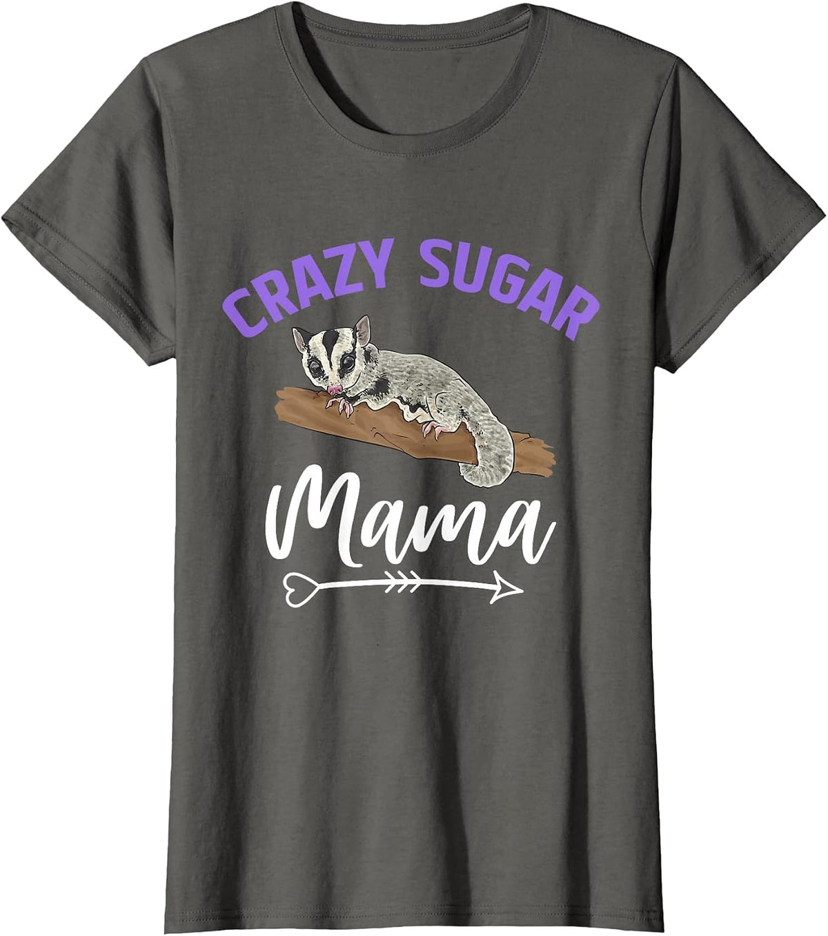 Sugar Glider Short-Head Glider T-Shirt - Asphalt Grey