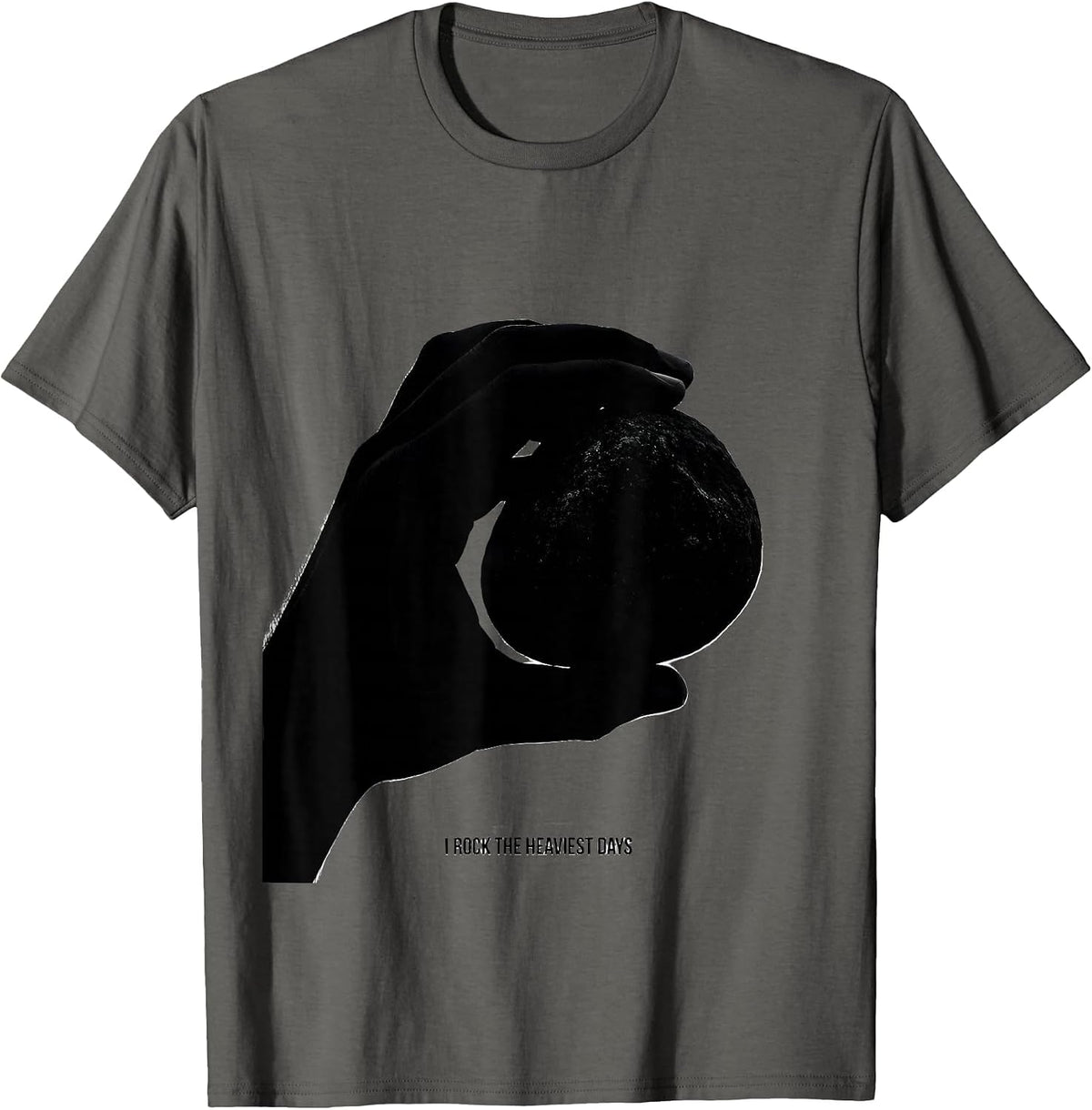I Rock The Heaviest Days Funny Sped Squad Teacher Rock T-Shirt - Asphalt Grey