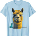 Men's Similar Not The Same Funny Alpaca Lover Gift T-Shirt - Baby Blue