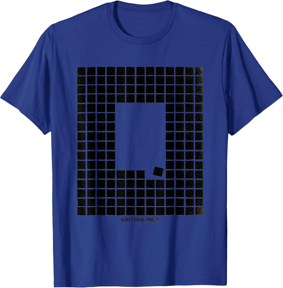 You Good, Bro? Geometric Mental Health Counselor Therapist T-Shirt - Royal Blue