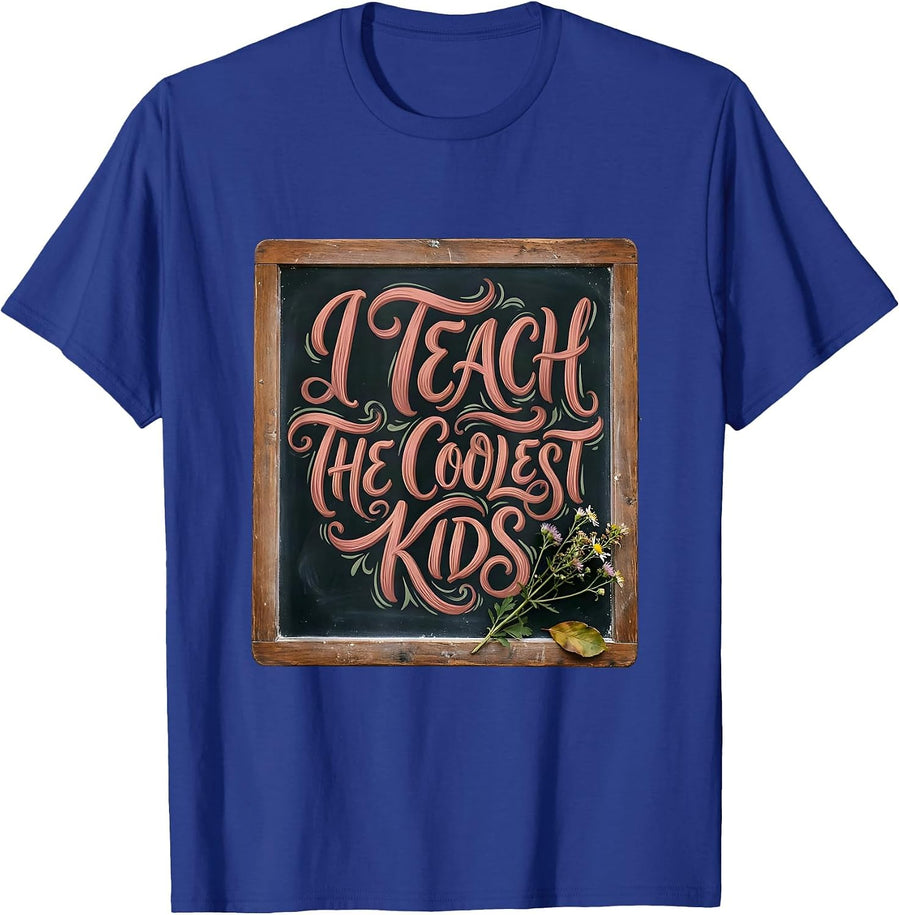 I Teach The Coolest Kids Sped Teacher Design T-Shirt - Royal Blue