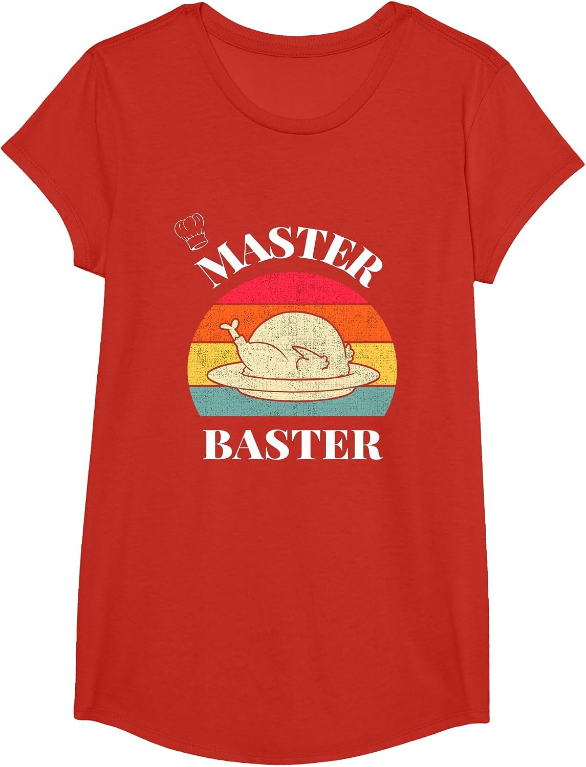 A Very Funny Thanksgiving Master Baster T-Shirt - Girls Red