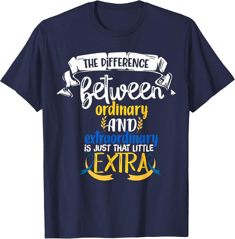 The Difference Between Ordinary and Extraordinary is Just T-Shirt - Navy Blue