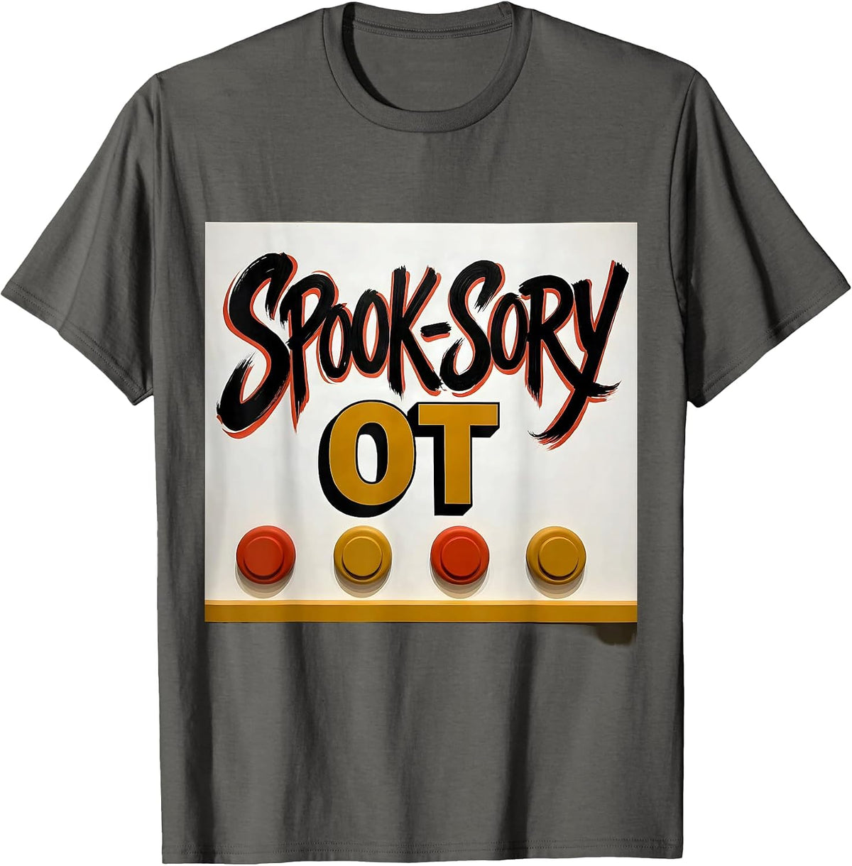 Men's Spook-sory OT Occupational Therapy Halloween Therapist Humor T-Shirt - Asphalt Grey
