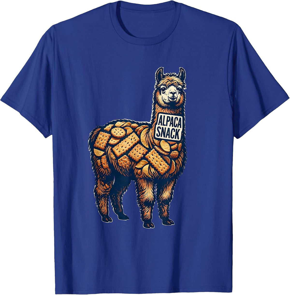 Alpaca Snack Funny Alpaca Lover Animal Humor Novelty T-Shirt - Royal Blue