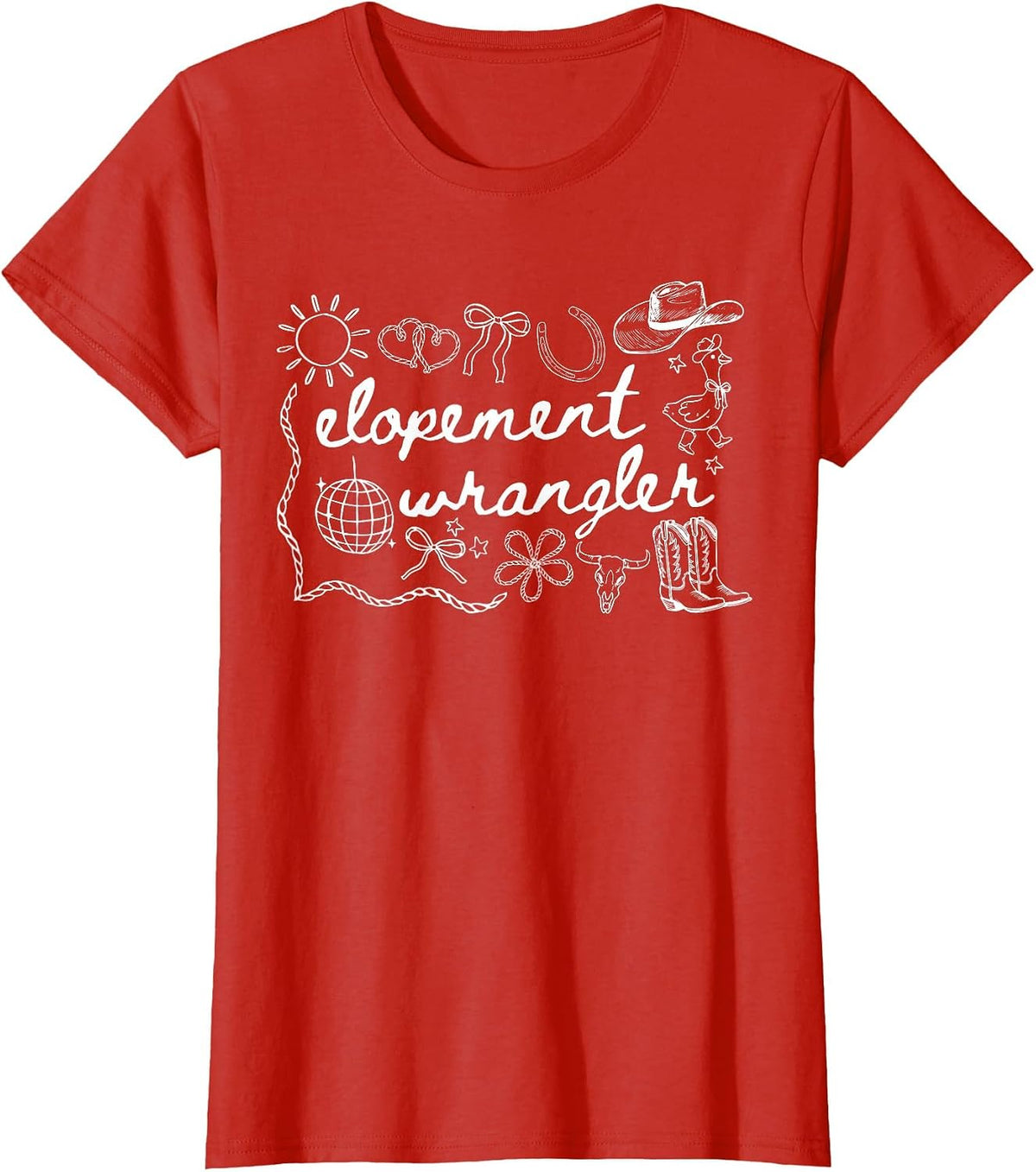 Silly Goose ABA Elopement Wrangler RBT Behavior Therapist T-Shirt - Red