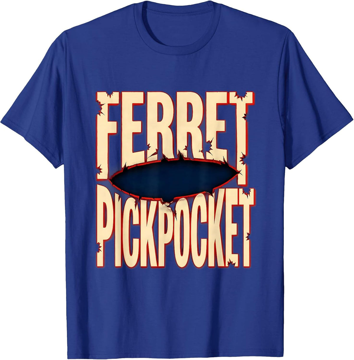 Men's Ferret Pickpocket Funny Ferret Lover Gift T-Shirt - Royal Blue