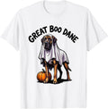 Men's Great Boo Dane Funny Great Dane Halloween Dog Lover Costume T-Shirt - White