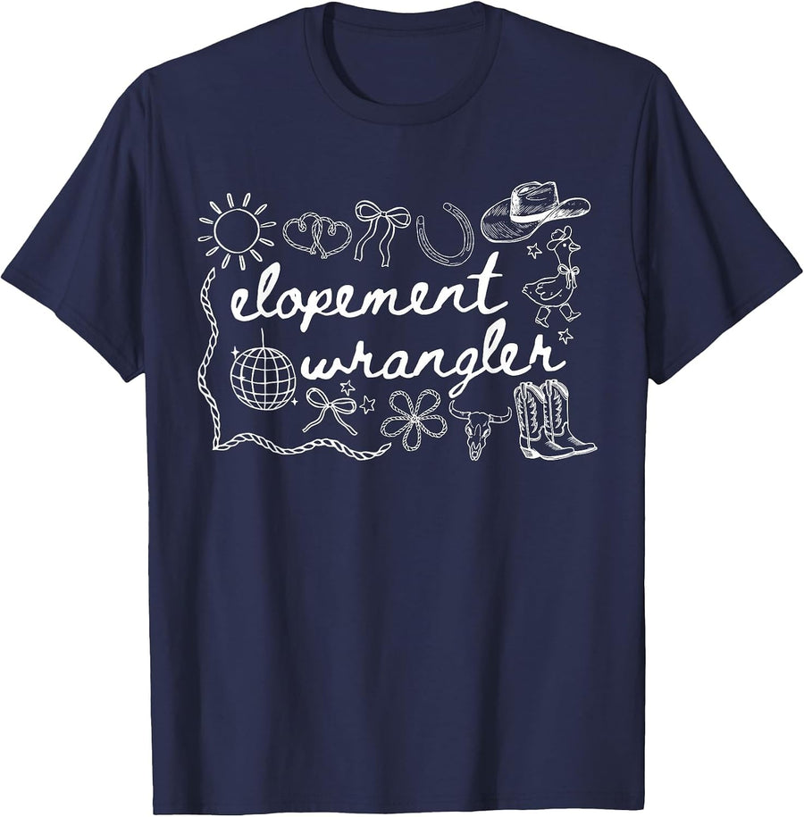 Silly Goose ABA Elopement Wrangler RBT Behavior Therapist T-Shirt - Navy Blue