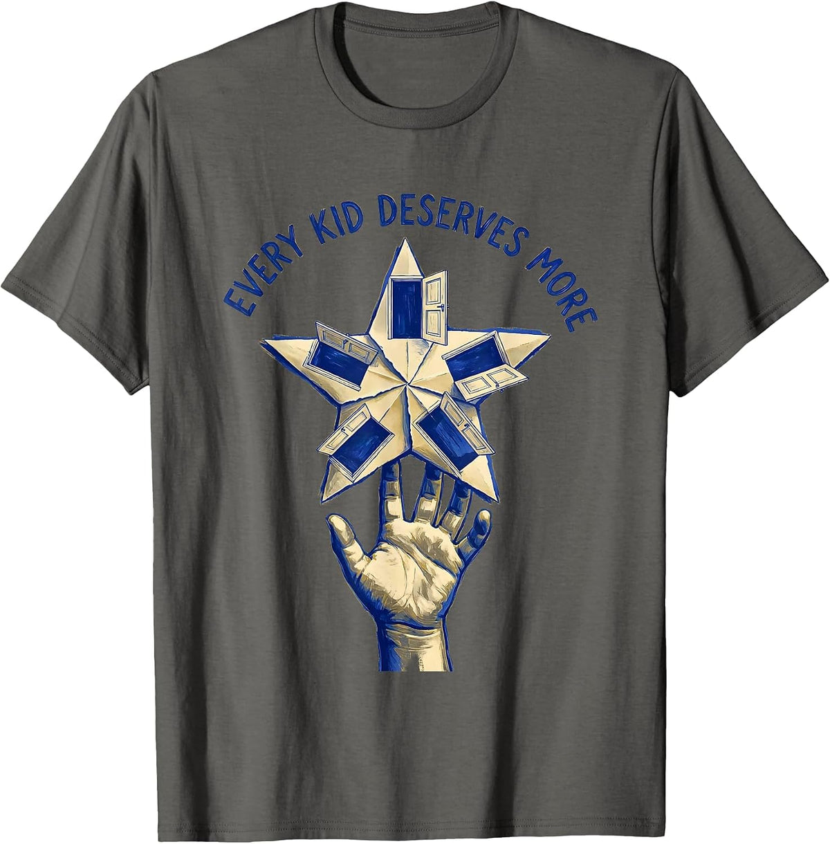 Every Kid Deserves More Special Education Design T-Shirt - Asphalt Grey