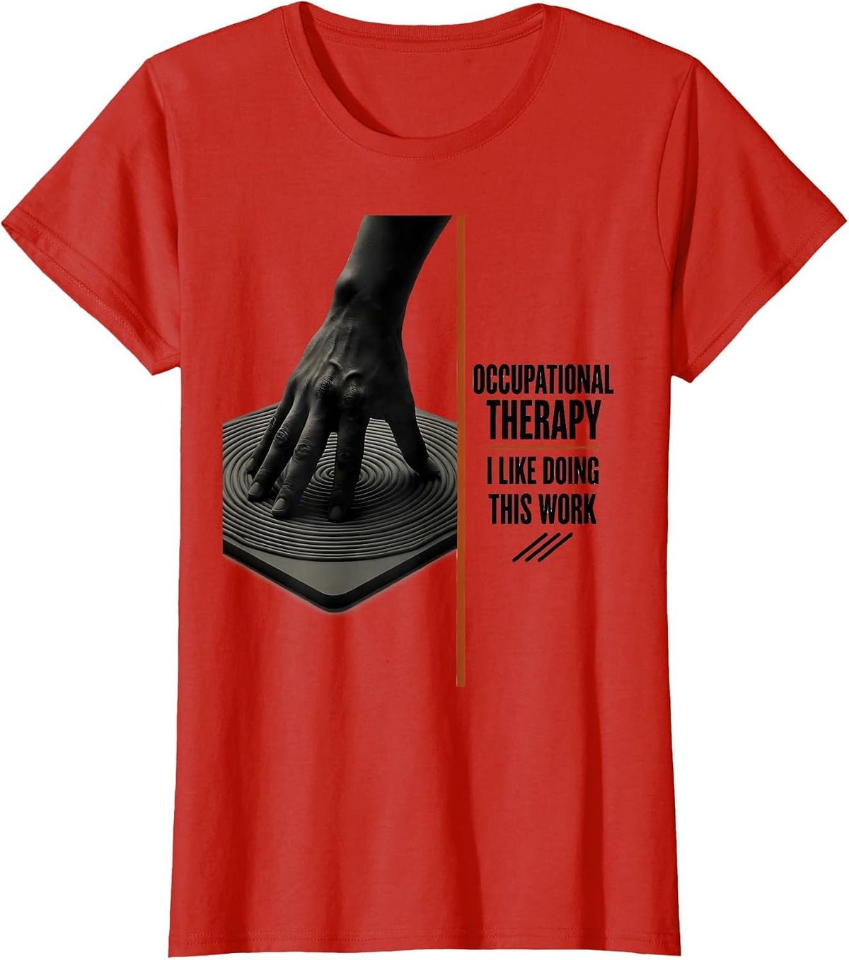 Occupational Therapy I Like Doing This Work OT T-Shirt - Red