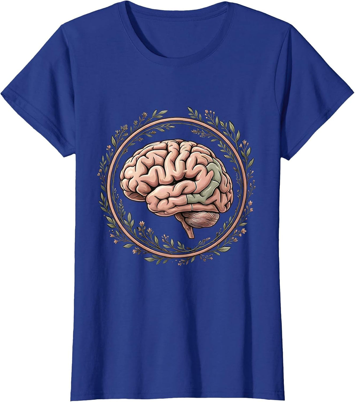 Women's Sped Teacher Brain Puzzle Piece Illustration T-Shirt - Royal Blue