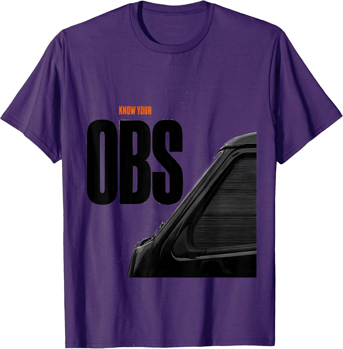 Know Your OBS Funny Trucker Pickup Truck Driver Humor T-Shirt - Purple