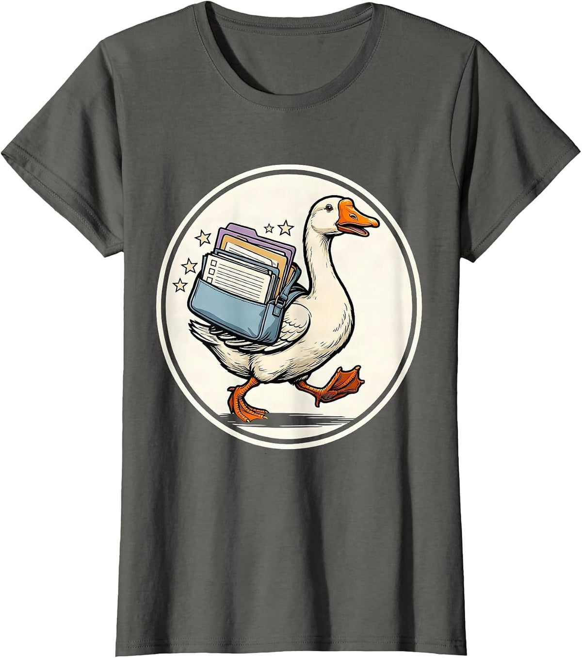 Women's Silly Goose SPED Teacher Support Humor T-Shirt - Asphalt Grey