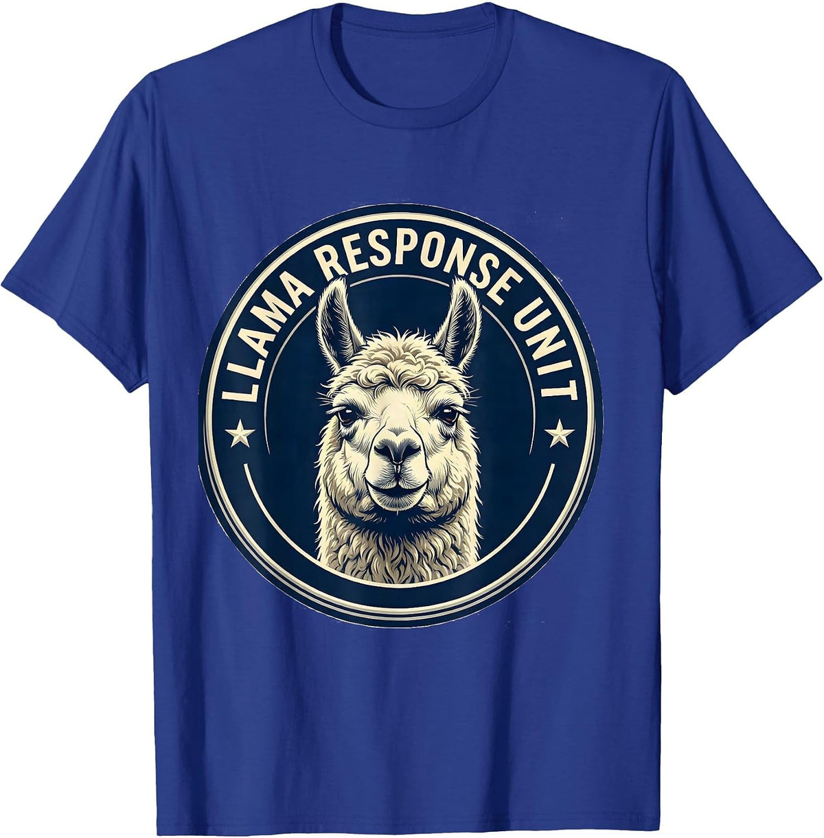 Llama Response Unit Funny Llama Alpaca Lover Gift T-Shirt - Royal Blue